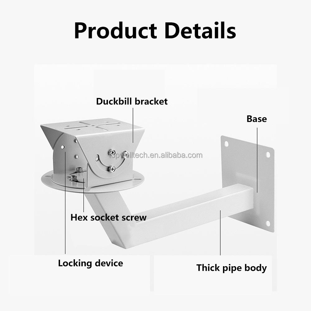 Universal Camera Wall Mounting Bracket Adjustable Cctv Camera Mast - Image 2